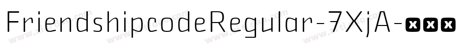 FriendshipcodeRegular-7XjA字体转换