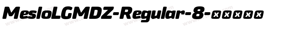 MesloLGMDZ-Regular-8字体转换