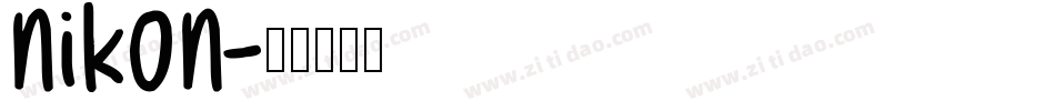 nikon字体转换