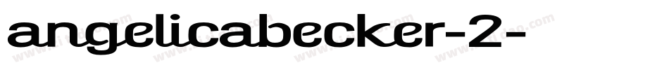 angelicabecker-2字体转换