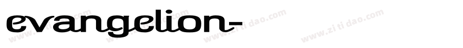 evangelion字体转换