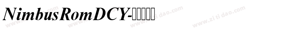 NimbusRomDCY字体转换