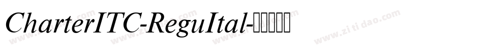 CharterITC-ReguItal字体转换