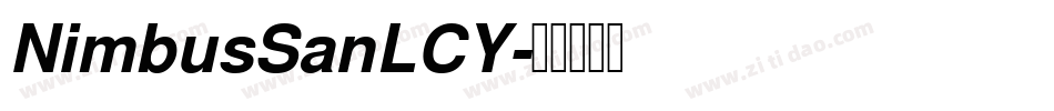 NimbusSanLCY字体转换