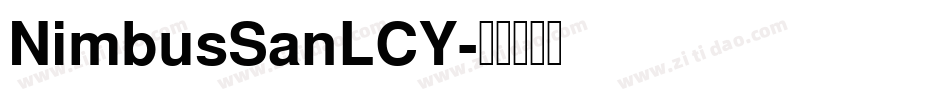 NimbusSanLCY字体转换