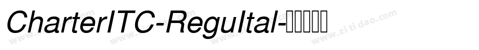 CharterITC-ReguItal字体转换