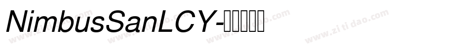 NimbusSanLCY字体转换