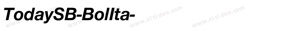 TodaySB-BolIta字体转换
