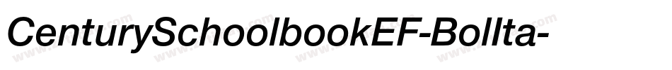 CenturySchoolbookEF-BolIta字体转换