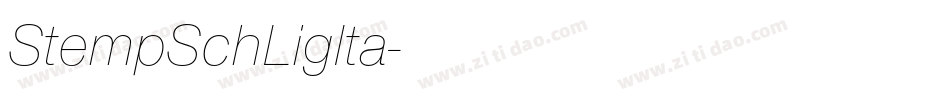 StempSchLigIta字体转换