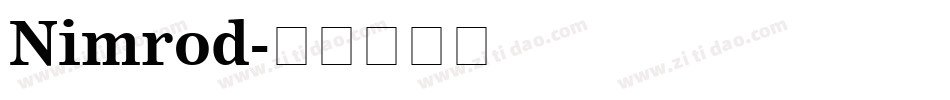 Nimrod字体转换