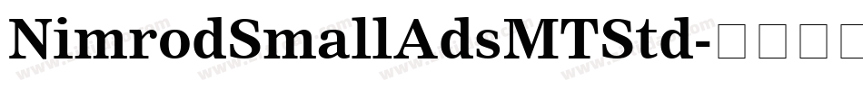 NimrodSmallAdsMTStd字体转换