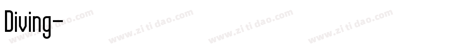 Diving字体转换