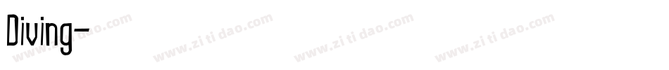 Diving字体转换