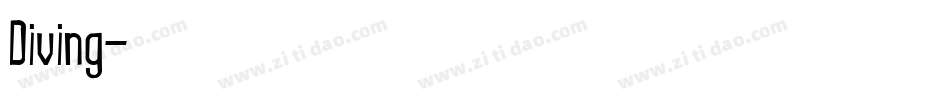 Diving字体转换
