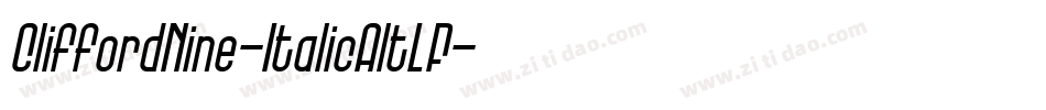 CliffordNine-ItalicAltLF字体转换