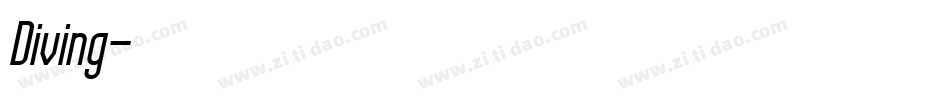 Diving字体转换