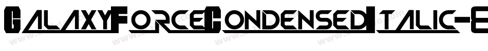 GalaxyForceCondensedItalic-89xg字体转换