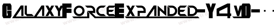 GalaxyForceExpanded-Y4vO字体转换