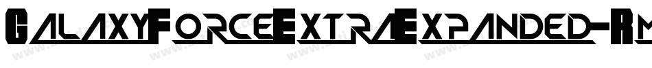 GalaxyForceExtraExpanded-RmBe字体转换