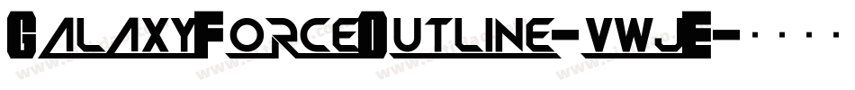 GalaxyForceOutline-vwjE字体转换