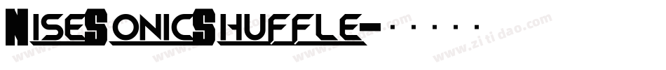 NiseSonicShuffle字体转换