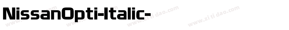 NissanOpti-Italic字体转换