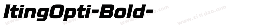 ItingOpti-Bold字体转换