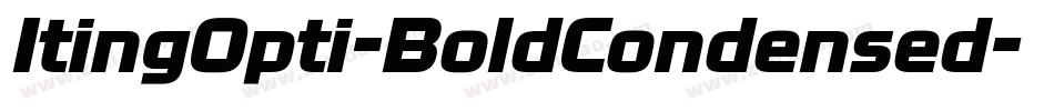 ItingOpti-BoldCondensed字体转换