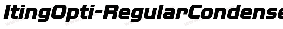 ItingOpti-RegularCondensed字体转换