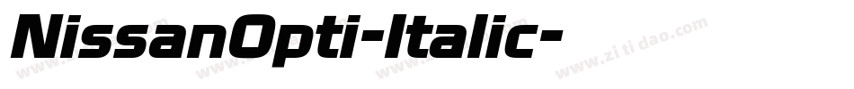 NissanOpti-Italic字体转换