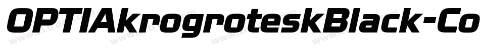 OPTIAkrogroteskBlack-Cond字体转换