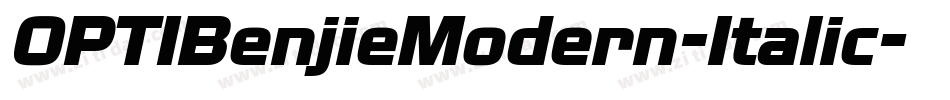 OPTIBenjieModern-Italic字体转换