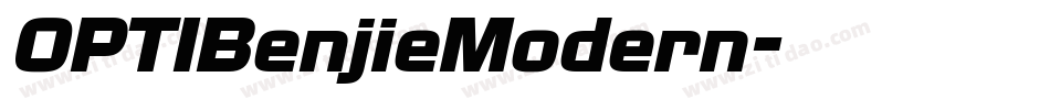 OPTIBenjieModern字体转换