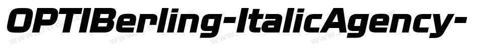 OPTIBerling-ItalicAgency字体转换