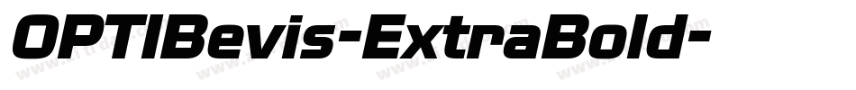OPTIBevis-ExtraBold字体转换