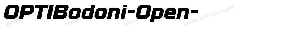 OPTIBodoni-Open字体转换