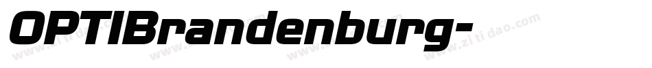 OPTIBrandenburg字体转换