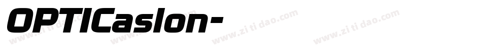 OPTICaslon字体转换