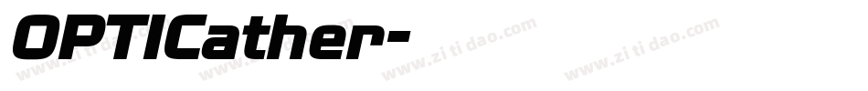 OPTICather字体转换