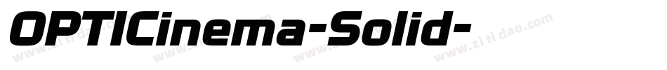 OPTICinema-Solid字体转换