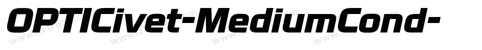 OPTICivet-MediumCond字体转换