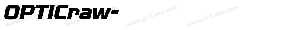 OPTICraw字体转换