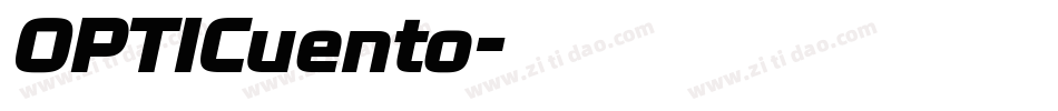 OPTICuento字体转换