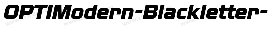 OPTIModern-Blackletter字体转换