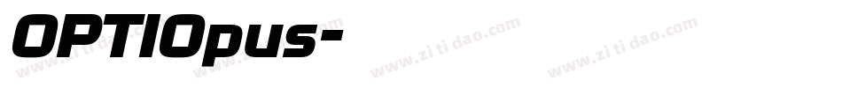 OPTIOpus字体转换