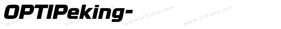 OPTIPeking字体转换