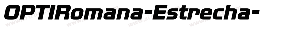 OPTIRomana-Estrecha字体转换