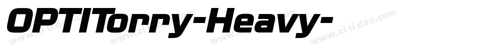 OPTITorry-Heavy字体转换