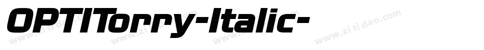 OPTITorry-Italic字体转换